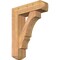 Ekena Millwork Balboa Craftsman Smooth Bracket w/ Offset Brace, Western Red Cedar, 7 1/2"W x 26"D x 34"H BKT0806X26X34BOA04SWR - alternate 1